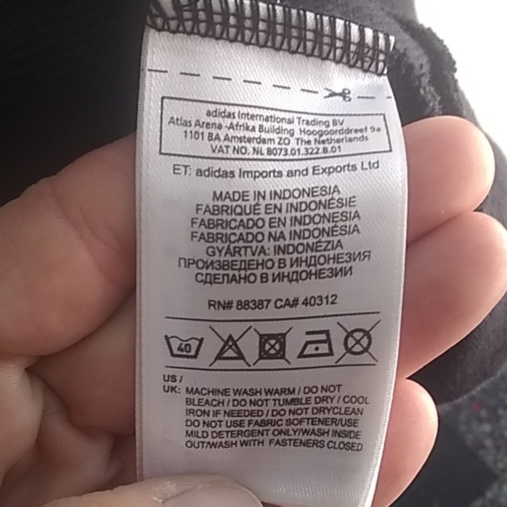 Adidas climalite full zip black jacket - Picture 6 of 8
